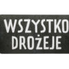 Lampa LED Wszystko drożeje – unikalny świecący napis 3D, idealna dekoracja wnętrz dla miłośników czarnego humoru i oryginalnego designu