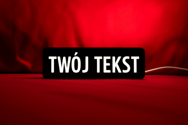 Lampa z Twoim tekstem