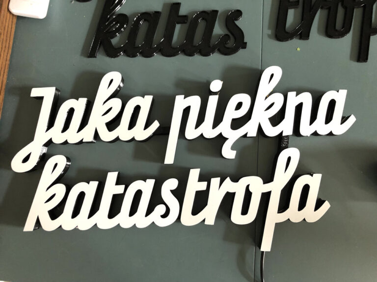 Jaka piękna katastrofa - neon LED 3D