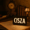 Mini-lampa z napisem CISZA