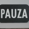 Mini-lampka z napisem PAUZA