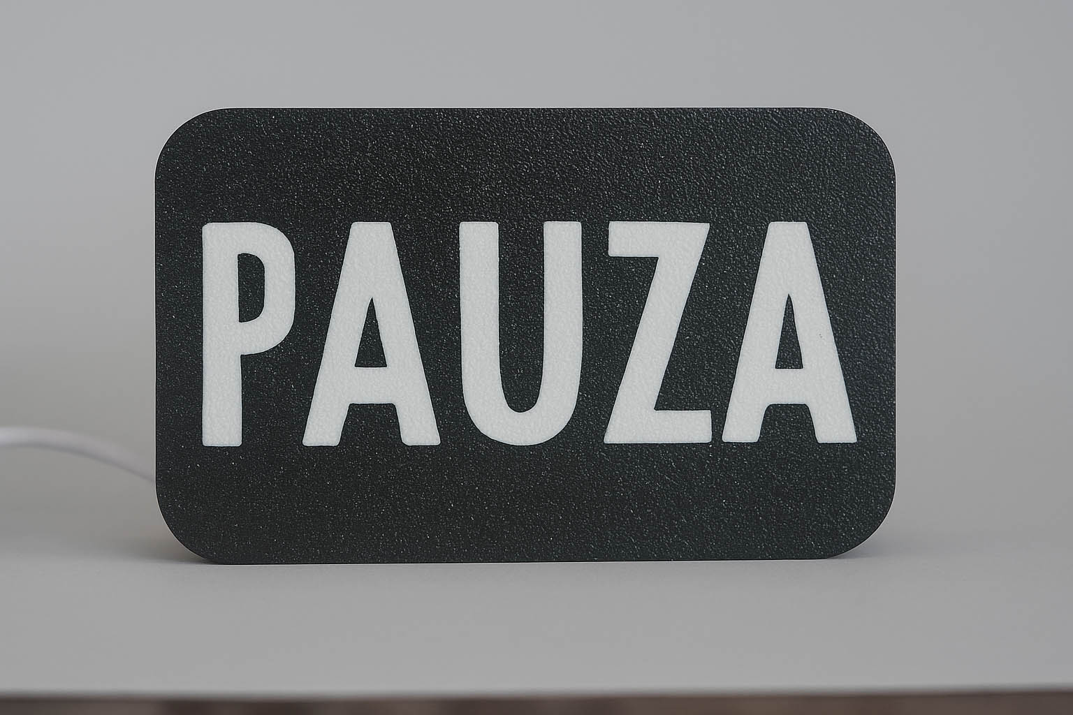 Mini-lampka z napisem PAUZA