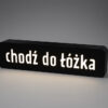 Lampa z napiem CHODŹ DO ŁÓŻKA