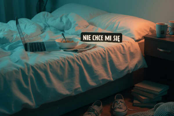 Lampa NIE CHCE MI SIĘ – światło dla ambitnych inaczej